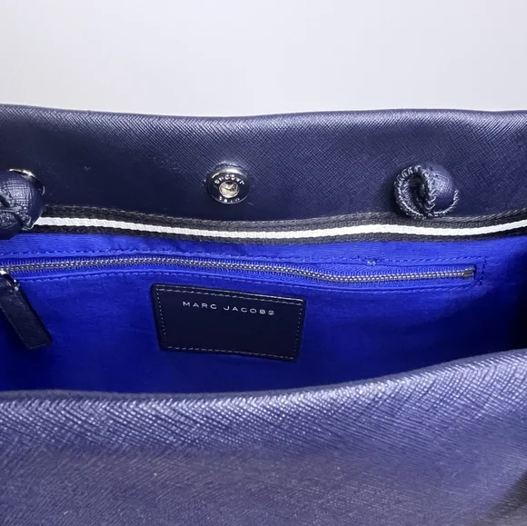 (Sold)Marc Jacobs Navy Blue Tote Bag - Picture 9 of 10